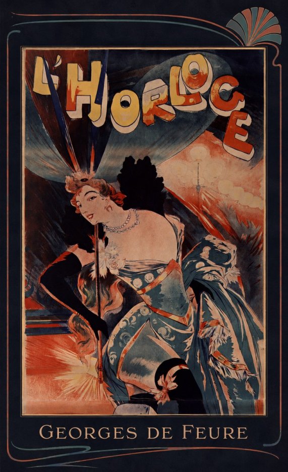 Georges de Feure L'horloge III No6 - Poszter
