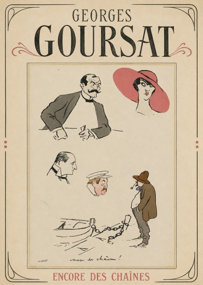 Georges Goursat Encore Des Chaînes! No1 - Poszter