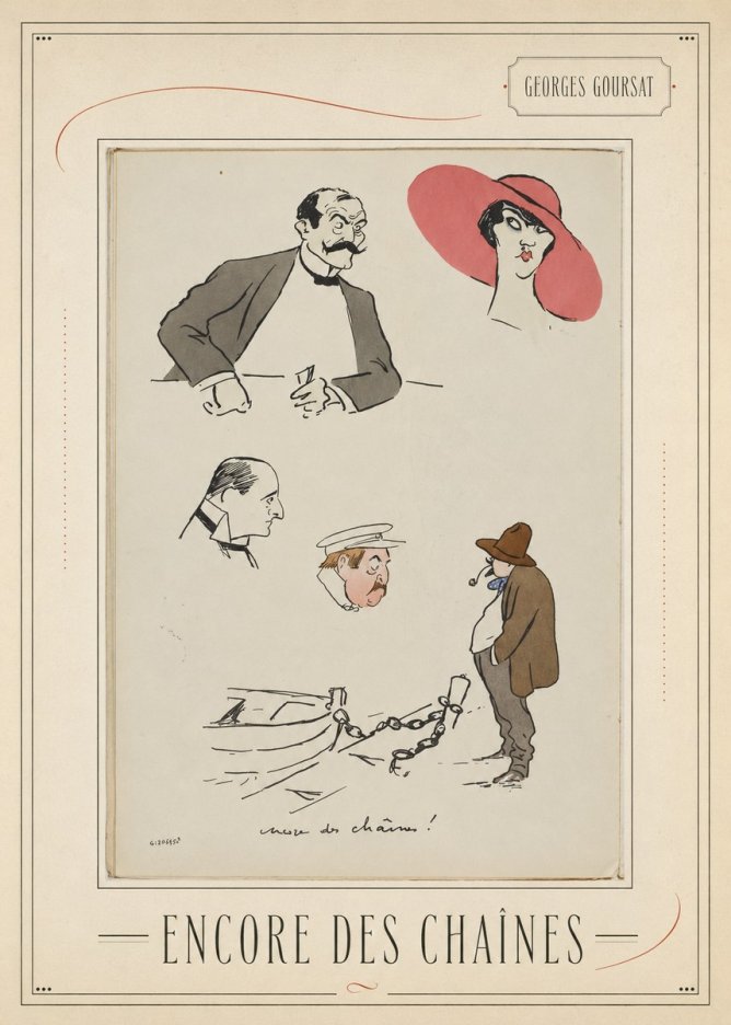Georges Goursat Encore Des Chaînes! No3 - Poszter