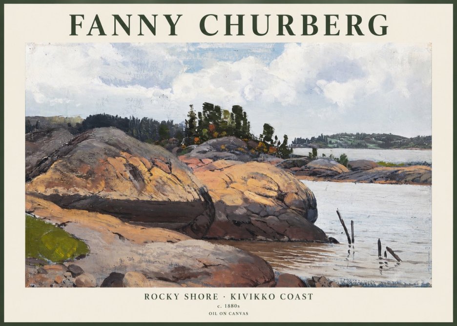 Fanny Churberg Rocky Shore · Kivikko Coast No1 - Poszter