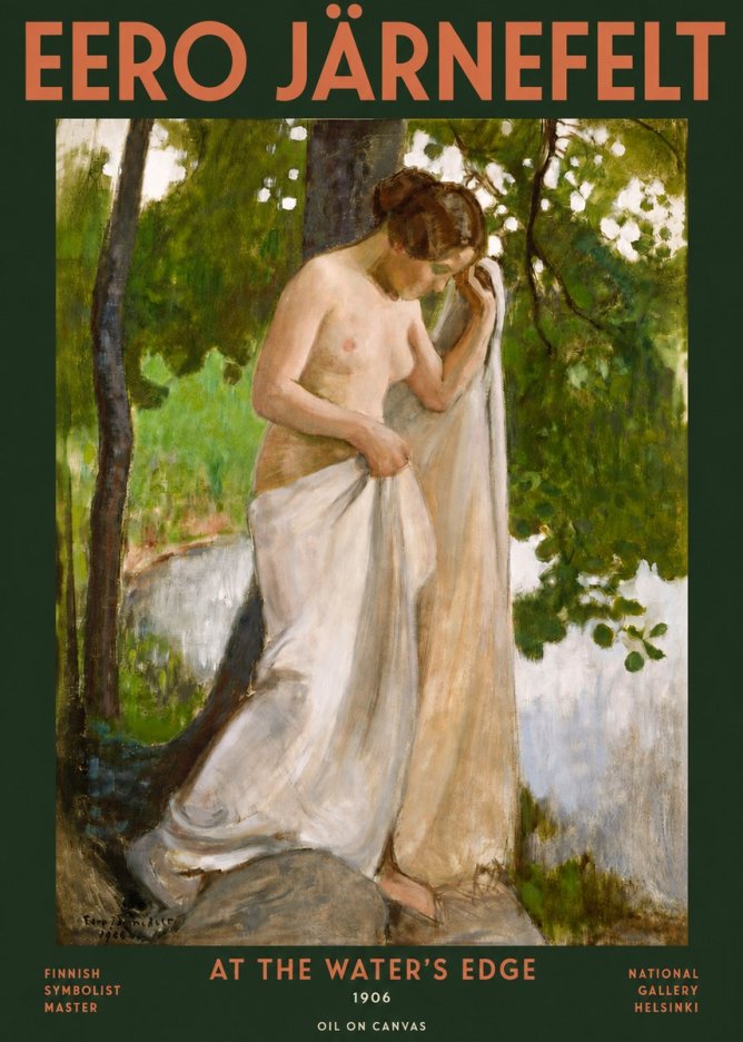 Eero Järnefelt At the Water's Edge No3 - Poszter