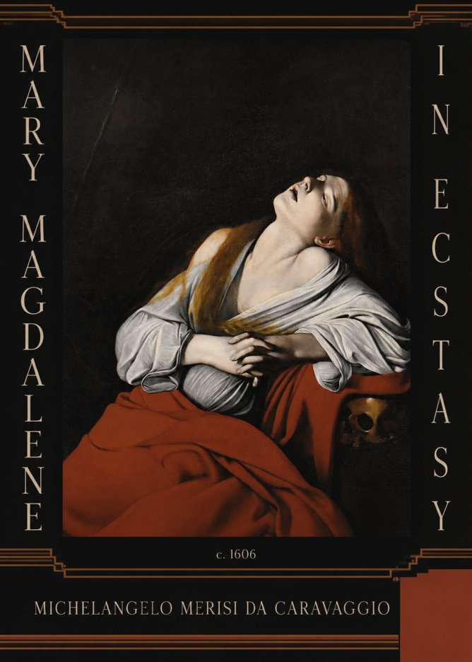 Michelangelo Merisi da Caravaggio Mary Magdalene in Ecstasy No4 - Poszter