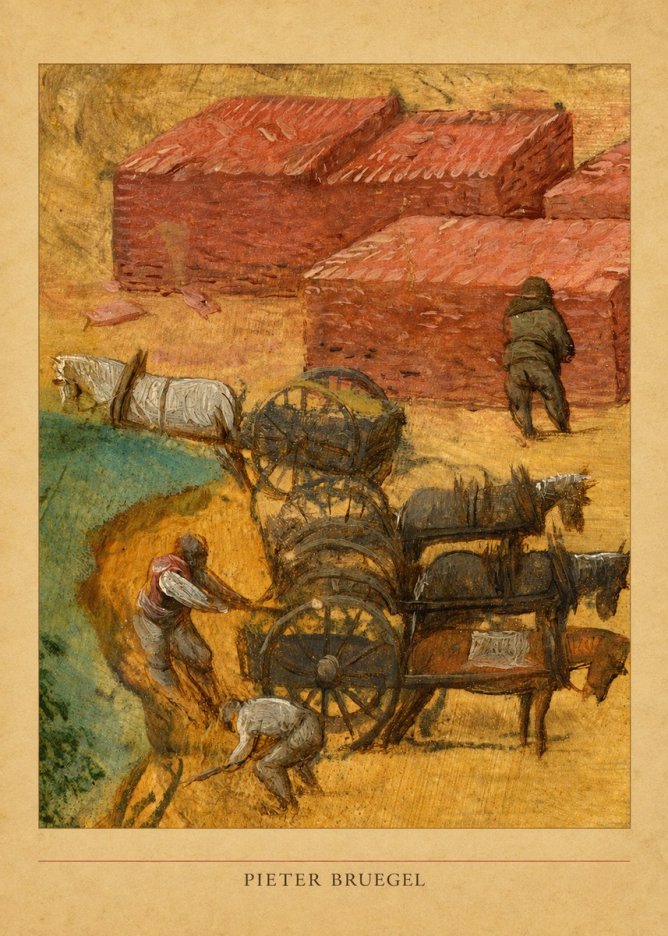 Pieter Bruegel The Brickmakers No5 - Poszter