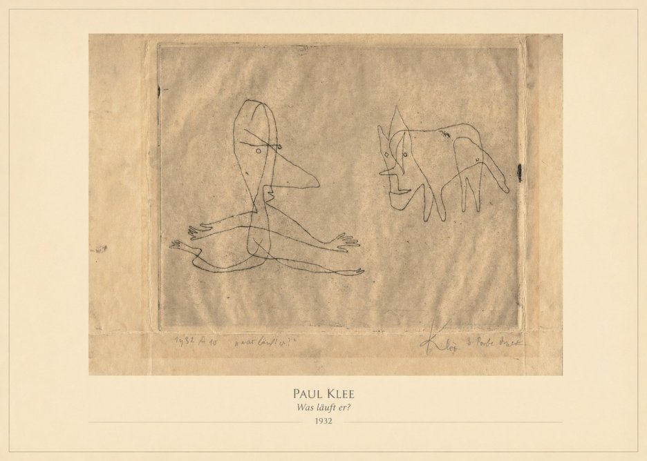 Paul Klee Was Läuft Er? No4 - Poszter