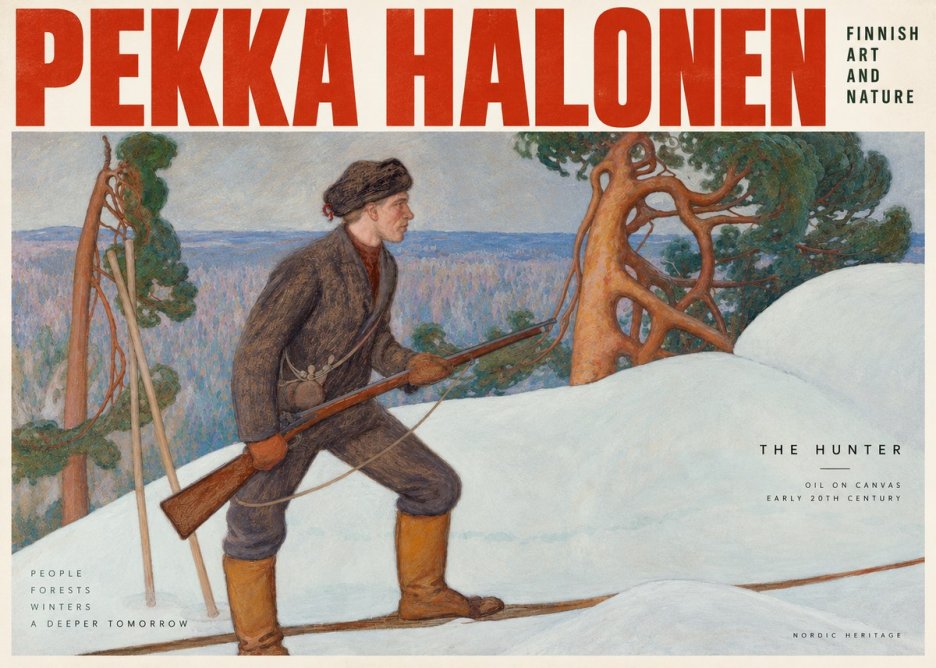 Pekka Halonen The Hunter No2 - Poszter