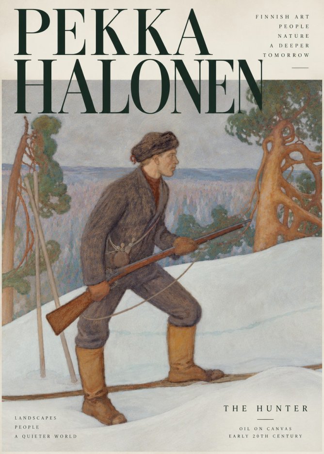 Pekka Halonen The Hunter No3 - Poszter