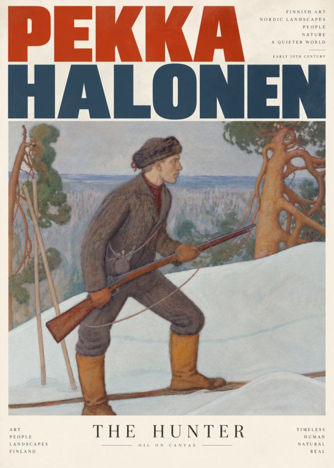 Pekka Halonen The Hunter No5 - Poszter