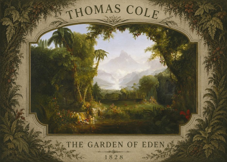 Thomas Cole The Garden of Eden II No5 - Poszter