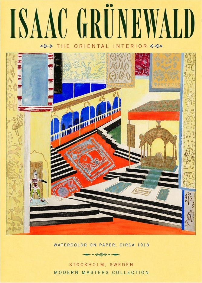 Isaac Grünewald The Oriental Interior No3 - Poszter