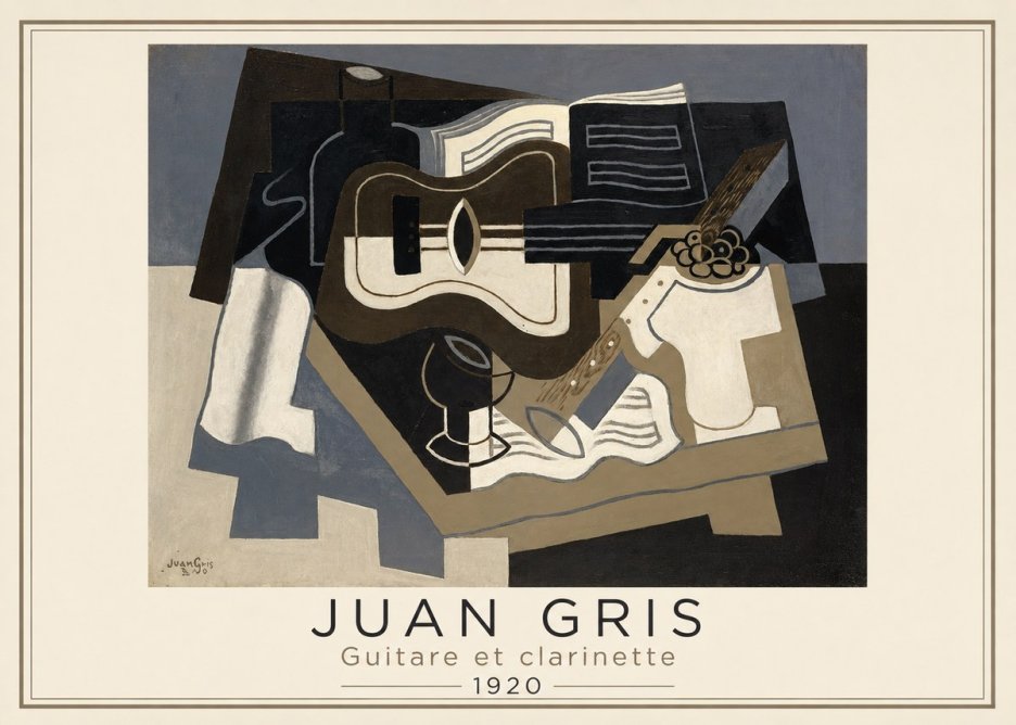 Juan Gris Guitare Et Clarinette No3 - Poszter