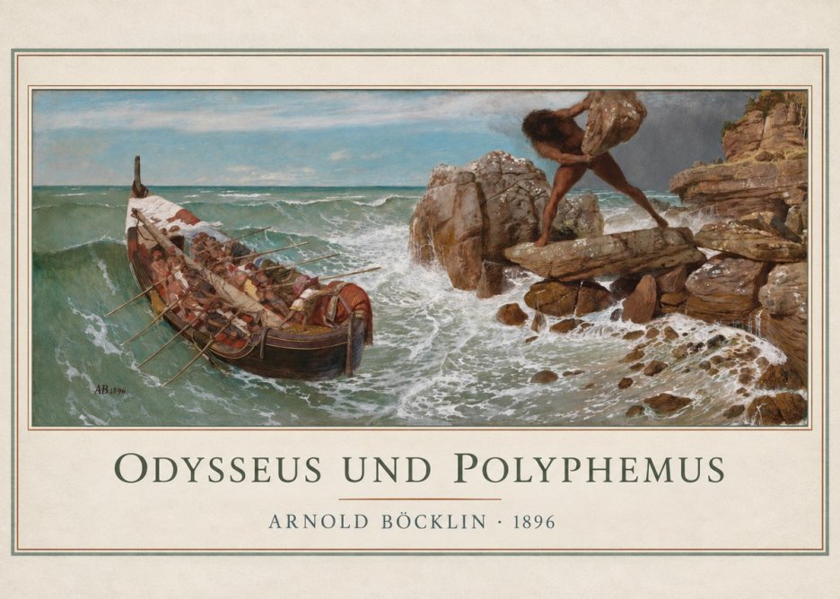 Arnold Böcklin Odysseus Und Polyphemus No1 - Poszter