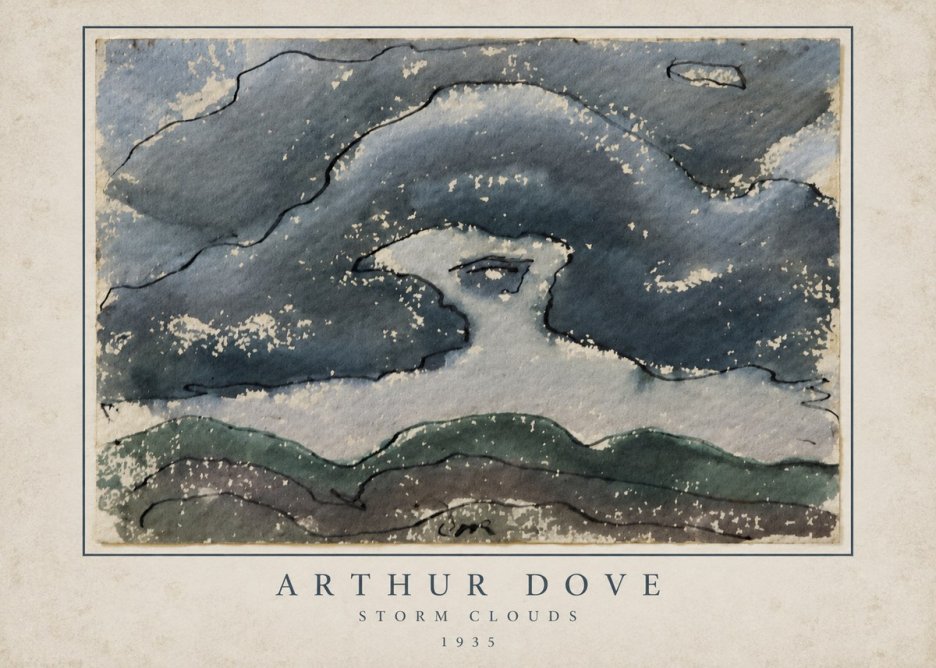 Arthur Dove Storm Clouds No3 - Poszter