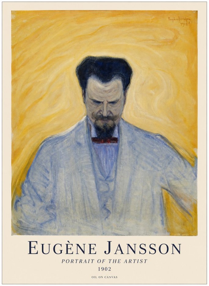 Eugène Jansson Portrait of the Artist II No1 - Poszter