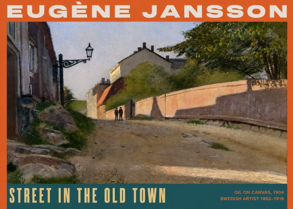 Eugène Jansson Street in the Old Town No2 - Poszter