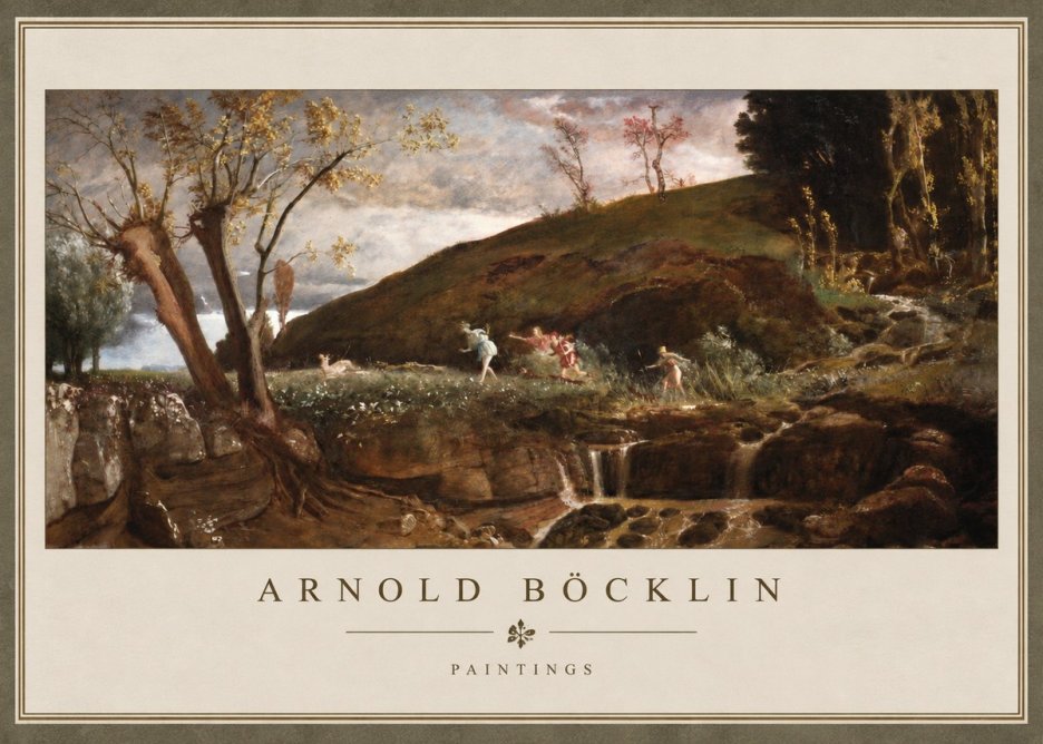 Arnold Böcklin Nymphs and Satyr No3 - Poszter