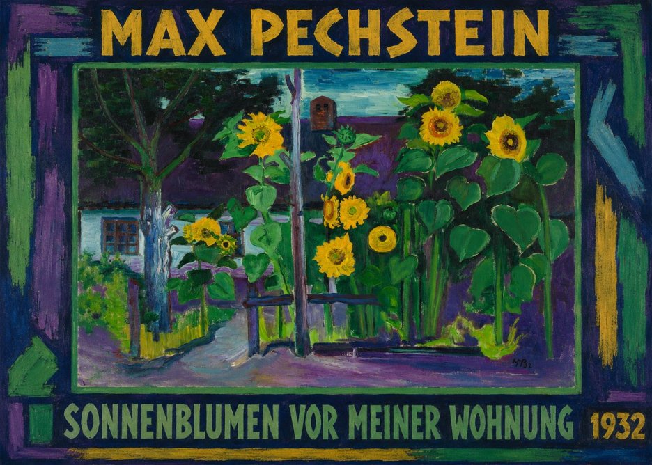 Max Pechstein Sonnenblumen Vor Meiner Wohnung No1 - Poszter