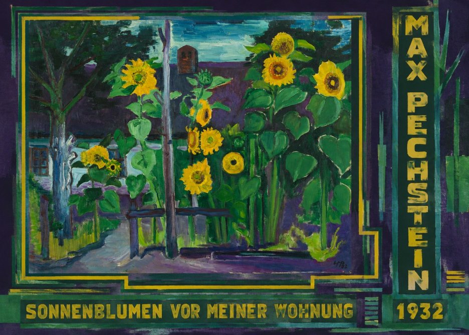 Max Pechstein Sonnenblumen Vor Meiner Wohnung No3 - Poszter