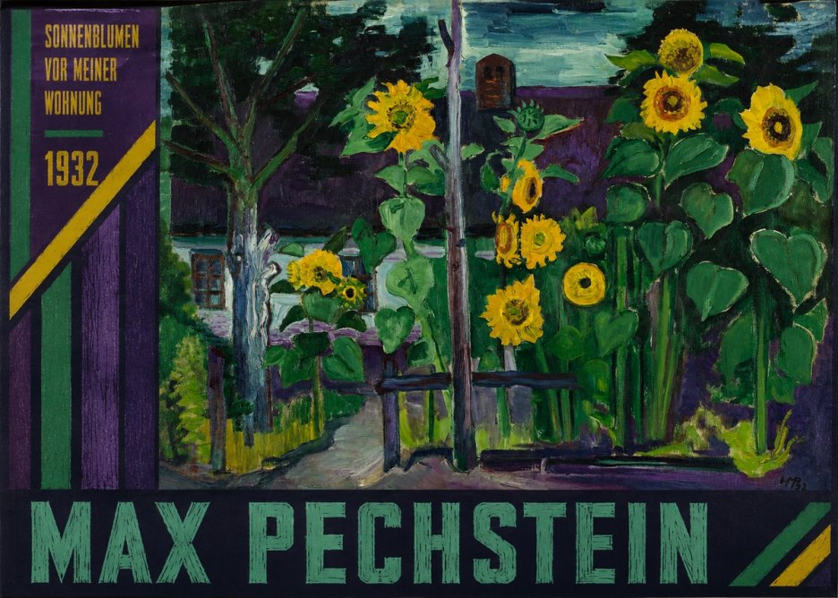 Max Pechstein Sonnenblumen Vor Meiner Wohnung No5 - Poszter