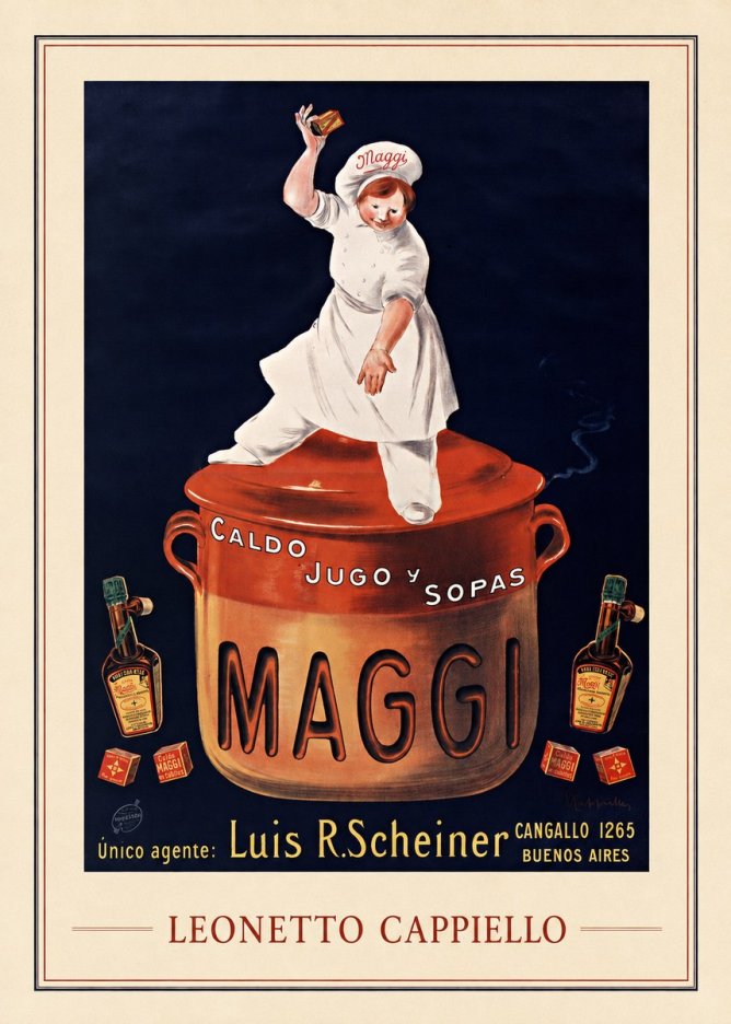 Leonetto Cappiello Maggi No1 - Poszter
