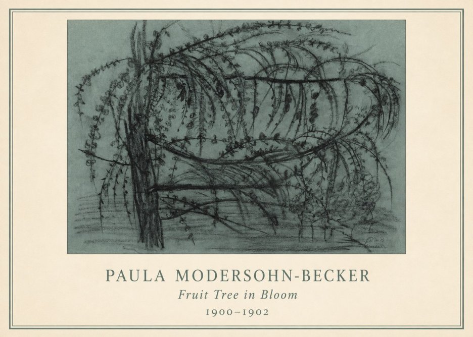 Paula Modersohn-Becker Fruit Tree in Bloom No3 - Poszter