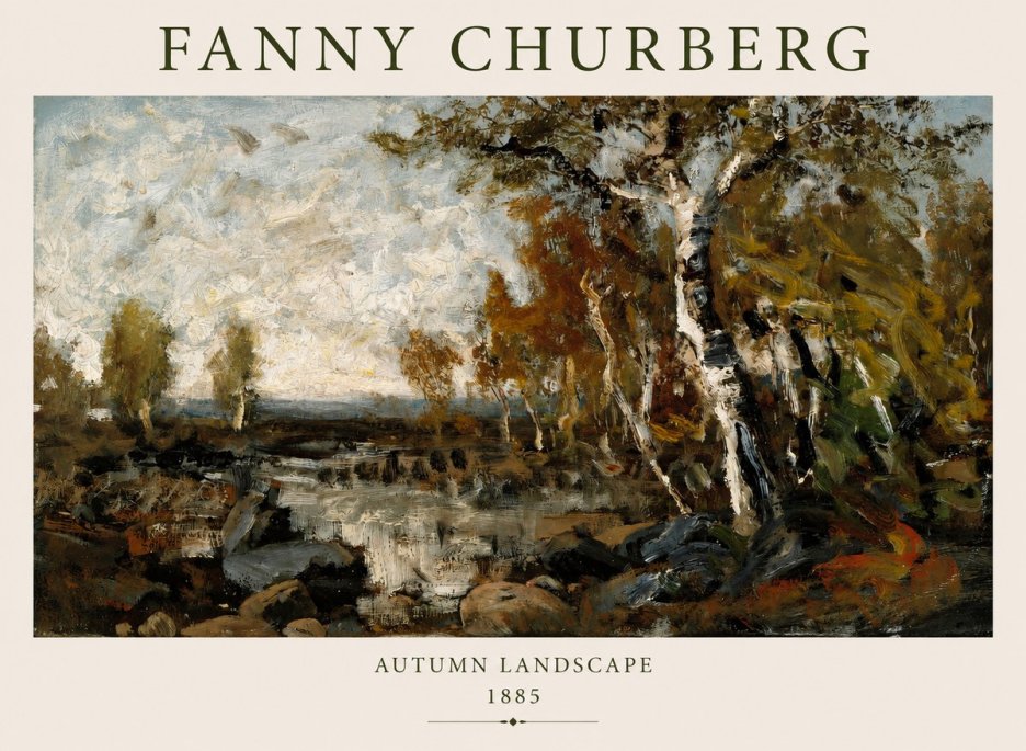 Fanny Churberg Autumn Landscape No1 - Poszter