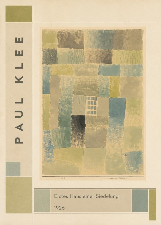 Paul Klee Erstes Haus Einer Siedelung No2 - Poszter