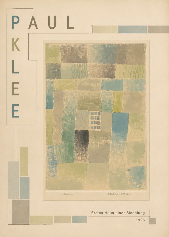 Paul Klee Erstes Haus Einer Siedelung No3 - Poszter