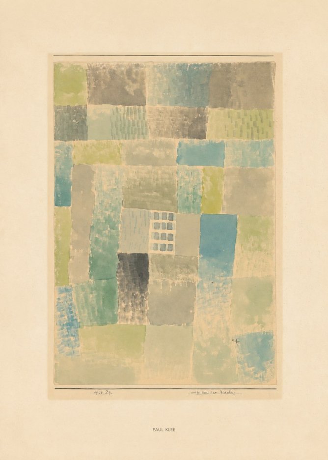 Paul Klee Erstes Haus Einer Siedelung No6 - Poszter