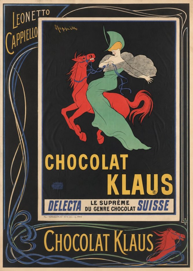Leonetto Cappiello Chocolat Klaus III No2 - Poszter