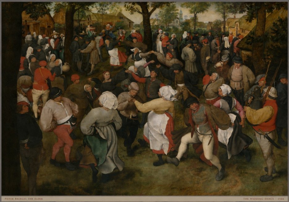 Pieter Bruegel The Wedding Dance II No5 - Poszter