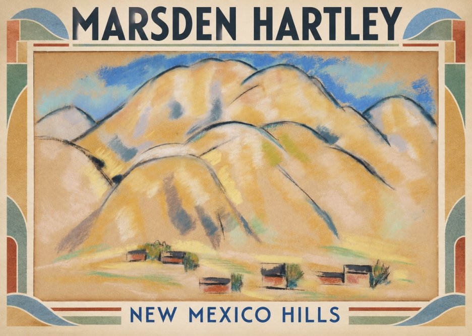 Marsden Hartley New Mexico Hills No1 - Poszter