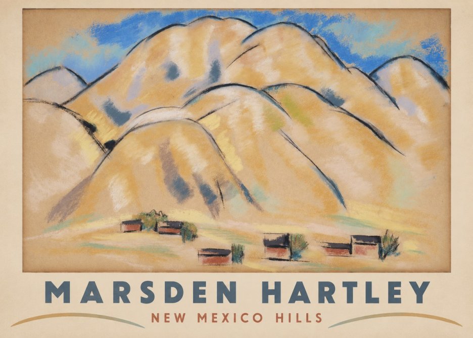 Marsden Hartley New Mexico Hills No2 - Poszter