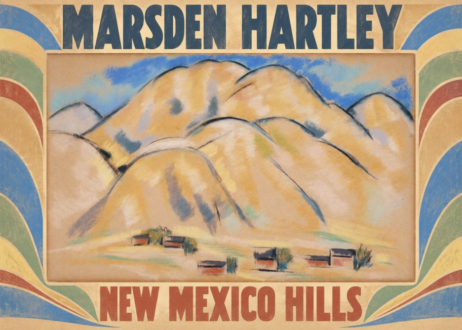 Marsden Hartley New Mexico Hills No5 - Poszter