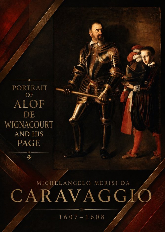 Michelangelo Merisi da Caravaggio Portrait of Alof De Wignacourt and His Page No5 - Poszter
