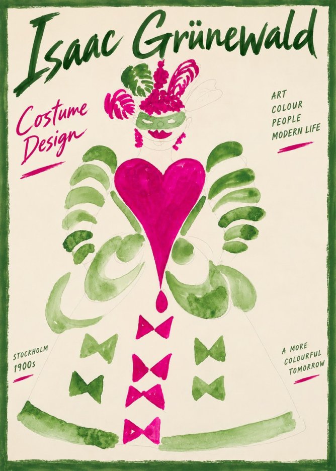 Isaac Grünewald Costume Design XVI No4 - Poszter