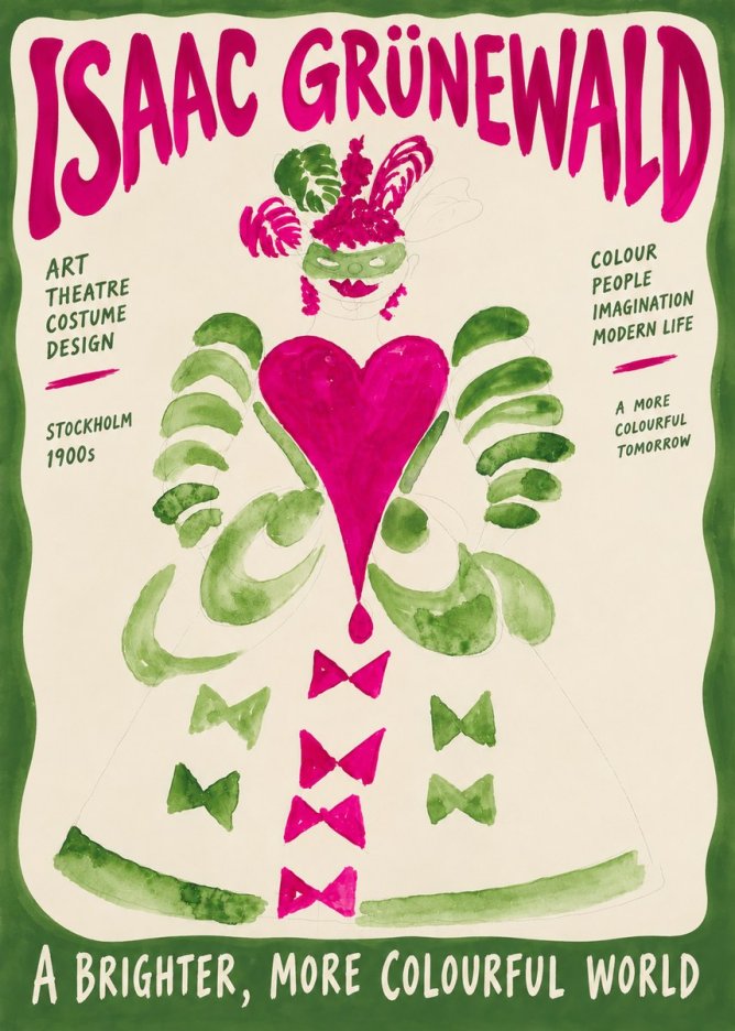 Isaac Grünewald Costume Design XVI No6 - Poszter