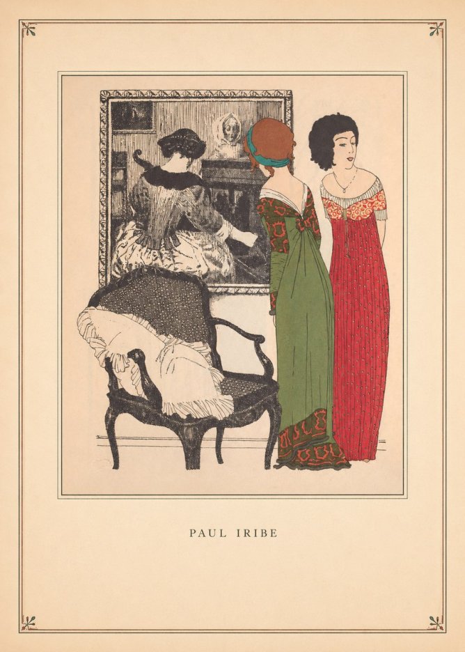 Paul Iribe Fashion Scene No3 - Poszter