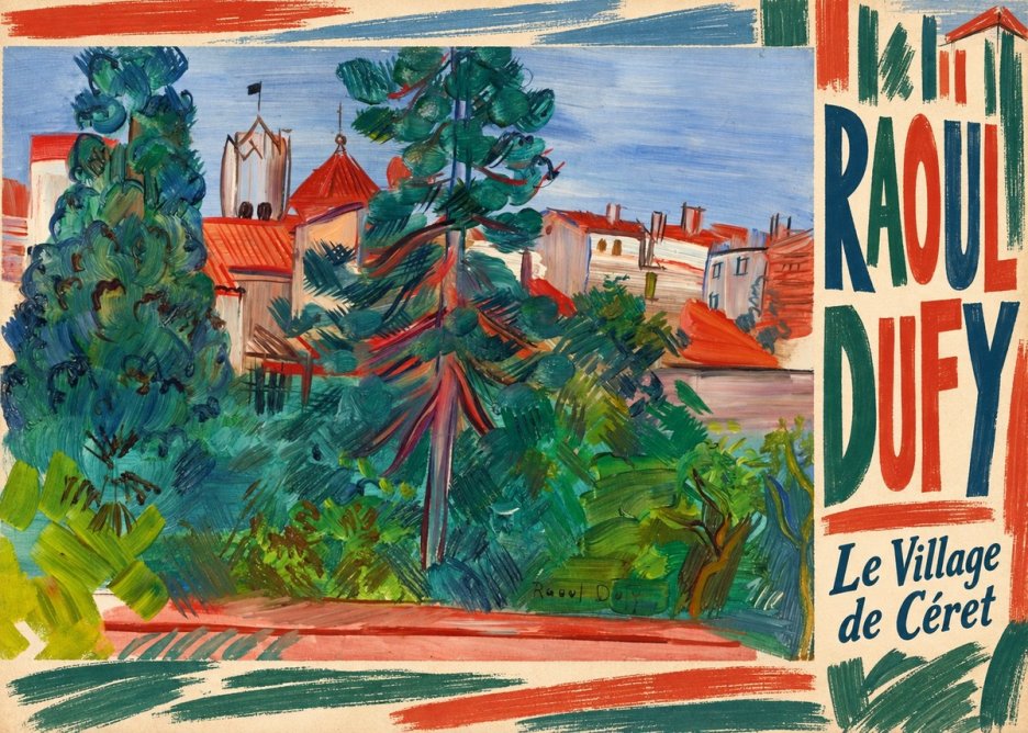 Raoul Dufy Le Village De Céret No2 - Poszter