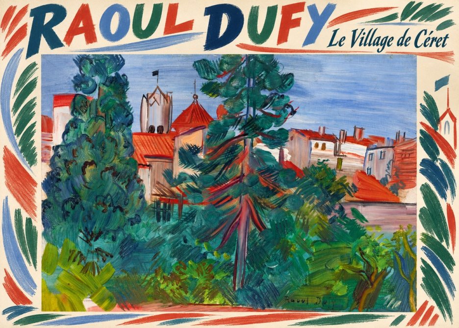 Raoul Dufy Le Village De Céret No6 - Poszter