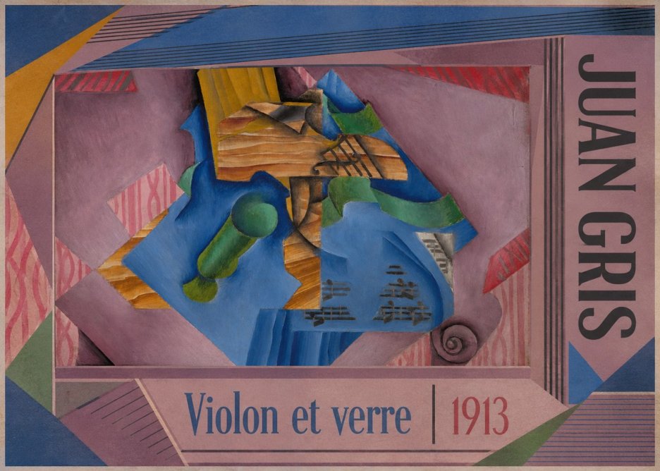 Juan Gris Violon Et Verre No6 - Poszter