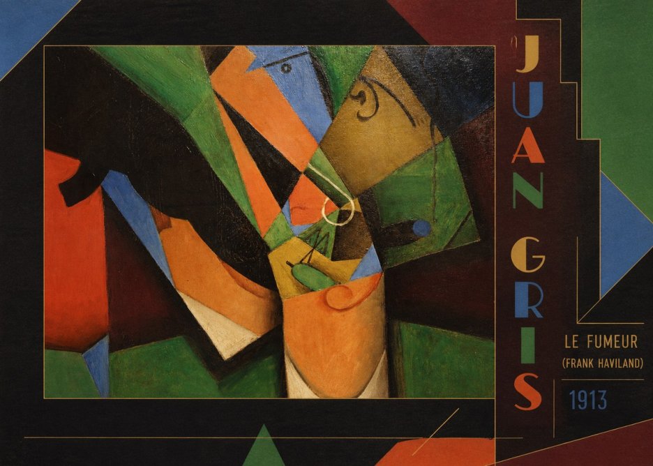 Juan Gris Le Fumeur (Frank Haviland) No2 - Poszter