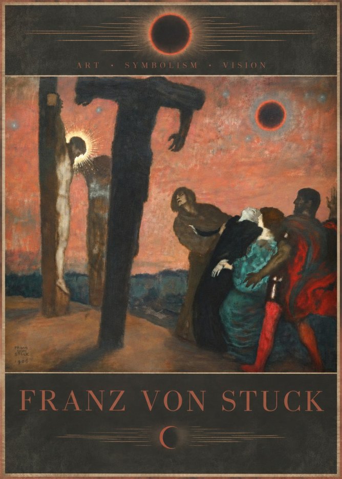 Franz von Stuck Crucifixion No6 - Poszter