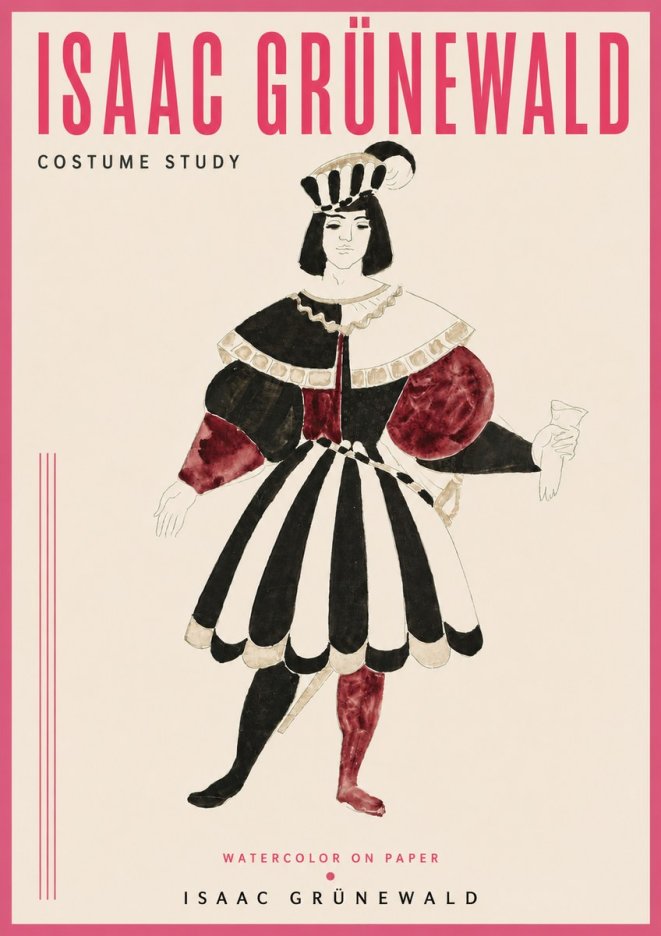Isaac Grünewald Costume Study VIII No4 - Poszter