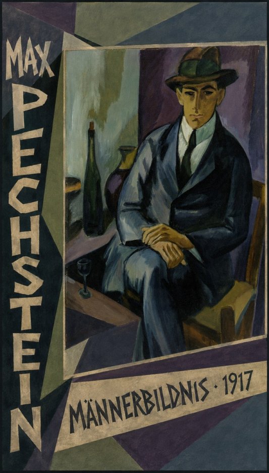 Max Pechstein Männerbildnis • 1917 No2 - Poszter