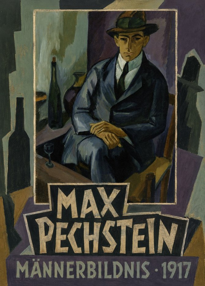 Max Pechstein Männerbildnis • 1917 No5 - Poszter
