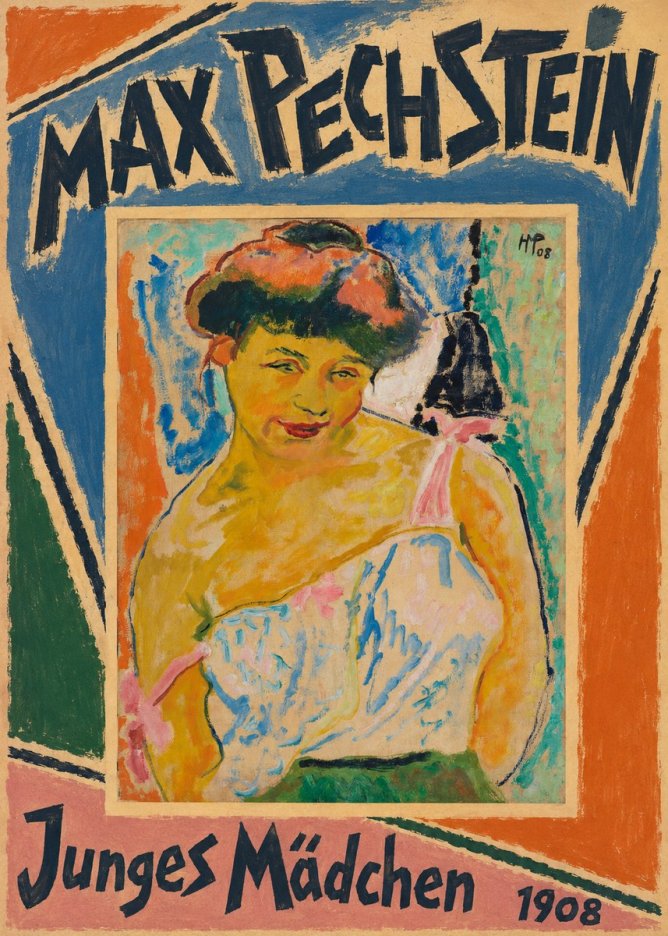Max Pechstein Junges Mädchen No5 - Poszter