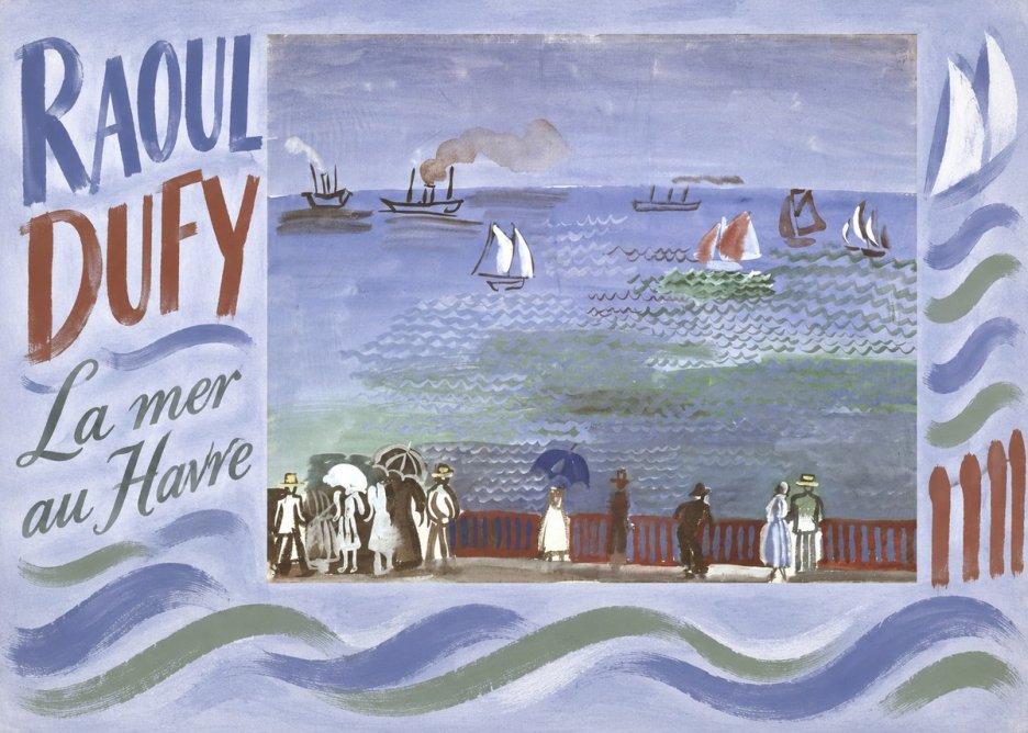 Raoul Dufy La Mer Au Havre No6 - Poszter