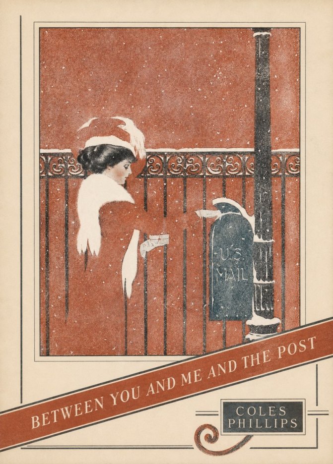 Coles Phillips Between You and Me and the Post No4 - Poszter