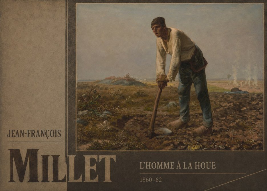 Jean-François Millet L'homme À La Houe No3 - Poszter