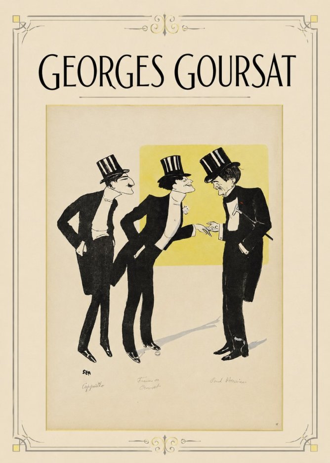 Georges Goursat Capiello, Fraxin De Crouset, Poul Hervieu No1 - Poszter
